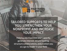 Tablet Screenshot of partnersinimpact.com